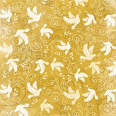 Doves and Swirls Background Pattern