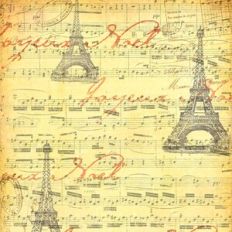 French-Themed Background Pattern