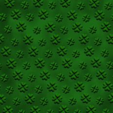 Green 3D Inflated Tiny Four Leaf Clover Background Pattern