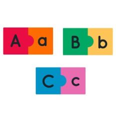 Alphabet Puzzle Game Activity - A-C