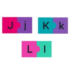 Alphabet Puzzle Game Activity - J-L