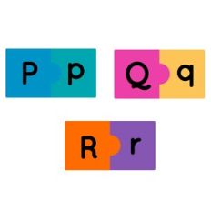Alphabet Puzzle Game Activity - P-R