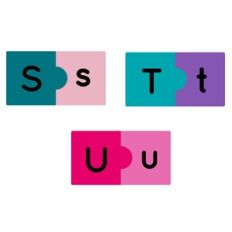 Alphabet Puzzle Game Activity - S-U