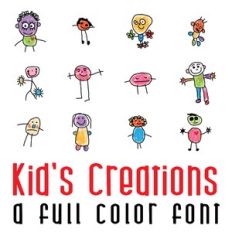 Kids Creations Full Color Font
