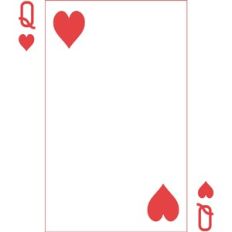 Queen of Hearts Playing Card