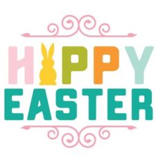 Happy Easter with Bunny