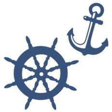 Ship's Wheel and Anchor