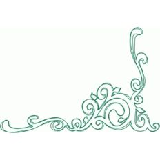 fancy corner motif sketch