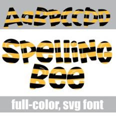 Spelling Bee Color Font