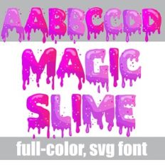 Magic Slime Color Font