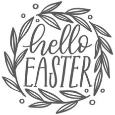 Hello Easter Wreath Frame