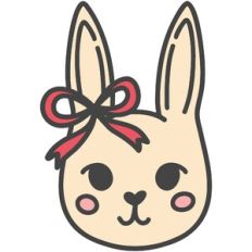 Bunny with Hair Bow
