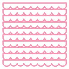 scalloped border background
