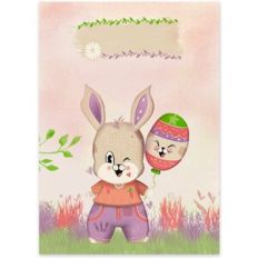 Cute Easter Bunny Card Cover