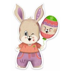 Cute Bunny with Balloon
