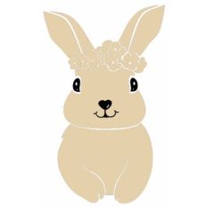 Bunny with Flowers
