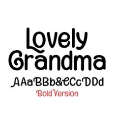 Lovely Grandma Font