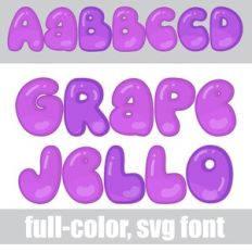 Grape Jello Color Font