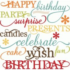 miss kate birthday words set