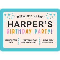 Customizable Birthday Party Invitation