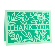 Thank You Floral Card