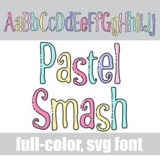 Pastel Smash Color Font