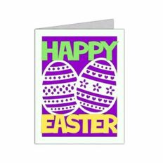 happy easter eggs card