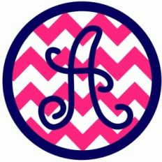 chevron monogram