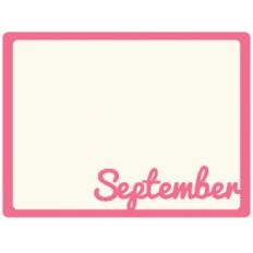 september journaling card