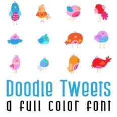 Doodle Tweets Full Color Font