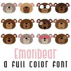 Emotibear Full Color Font