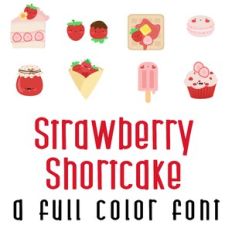 Strawberry Shortcake Full Color Font