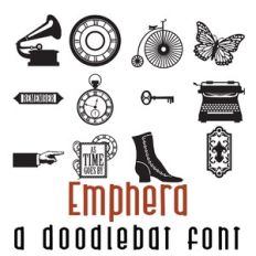 Emphera Doodlebat Font