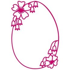 Garden Flowers Easter Egg