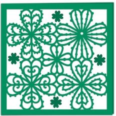 Lucky Four Leaf Clover Lace Card