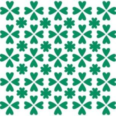 Good Luck Four Leaf Clover Geometric