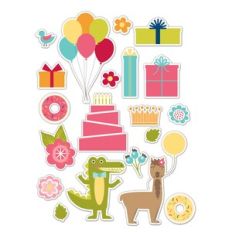 Party Animal Birthday Stickers