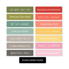 Story Of Us Phrase Sticker Sheet