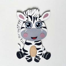 Paper baby zebra