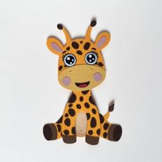 Paper baby giraffe