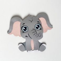 Paper baby elephant