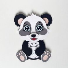 Paper baby panda