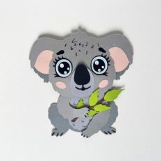 Paper baby koala