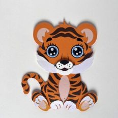 Paper baby tiger