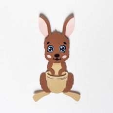 Paper baby kangaroo