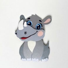 Paper baby rhinoceros