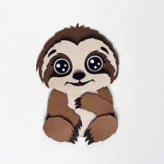Paper baby sloth