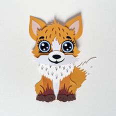 Paper baby fox