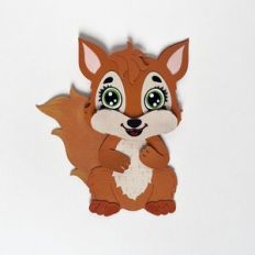 Paper baby squirrel
