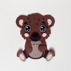 Paper baby bear